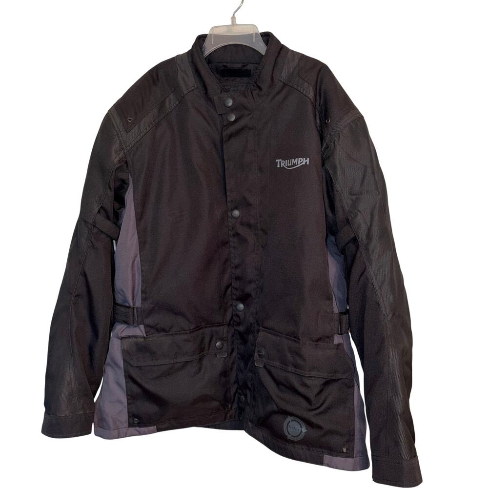 Triumph Tritex Motorcycle Winter Jacket Removable Quilted Lining Pads Men 3XL - Picture 12 of 13